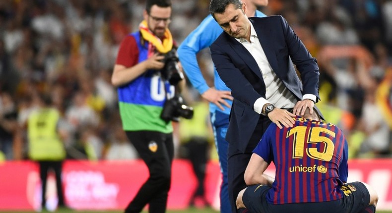 Barcelona coach Ernesto Valverde has been backed by president Josep Maria Bartomeu