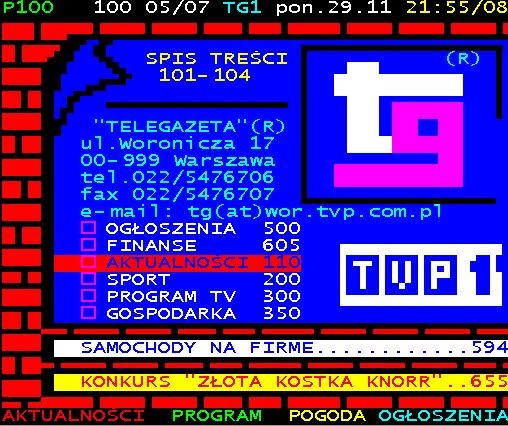 1 stycznia 1989 roku wystartowała Telegazeta