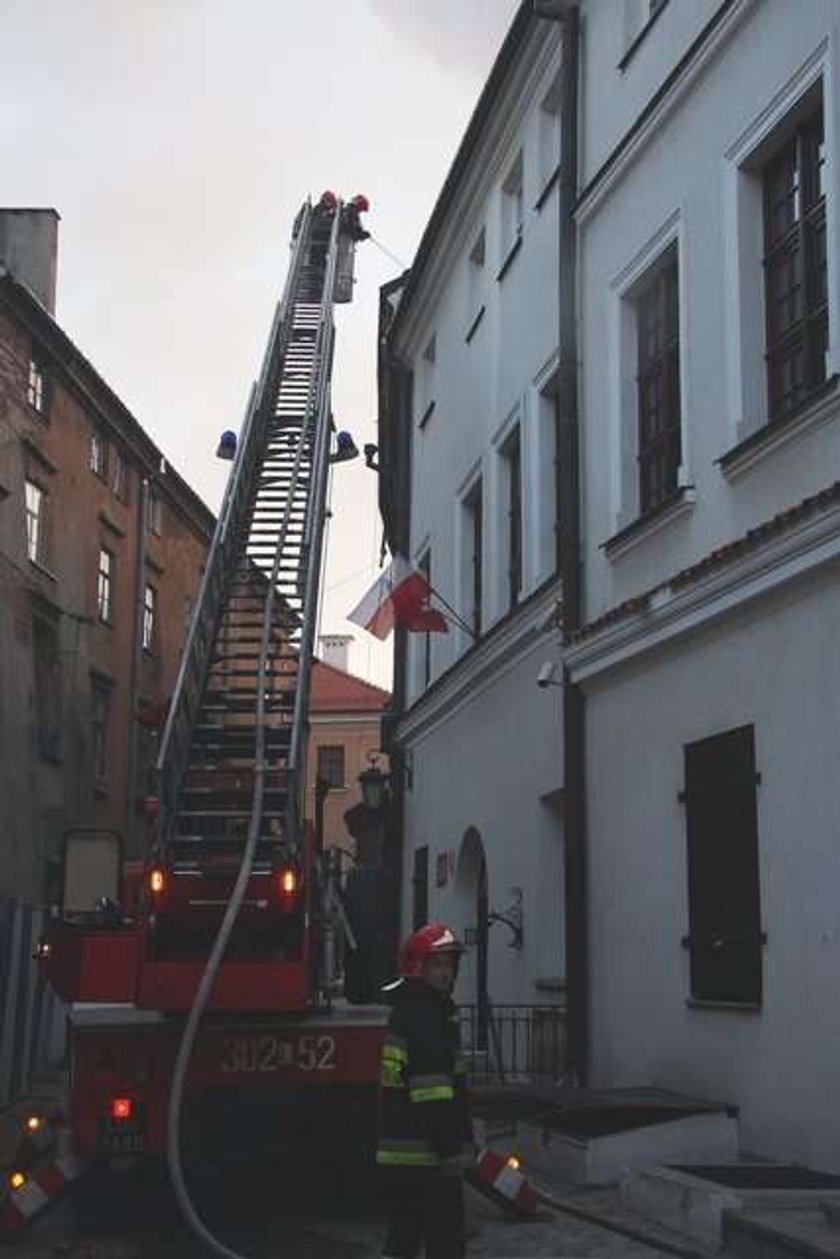 Pożar w centrum Lublina