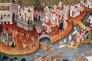 Marco Polo sailing from Venice in 1271, (15th century) .