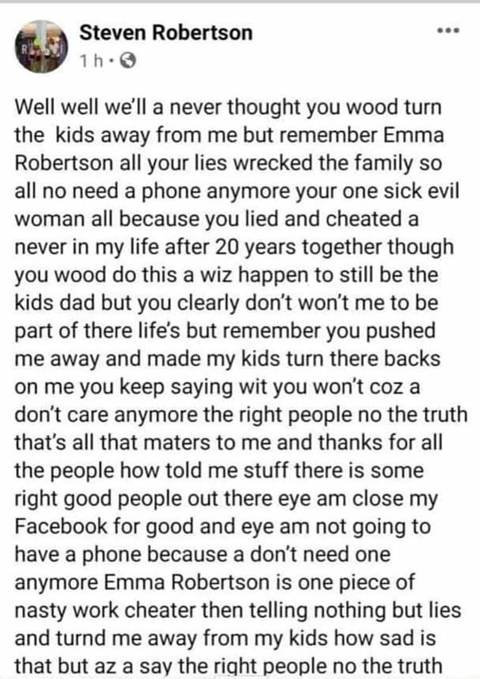 Post Stivena Robertsona