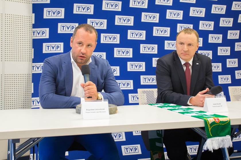 Konferencja prasowa prezesów Legii i TVP