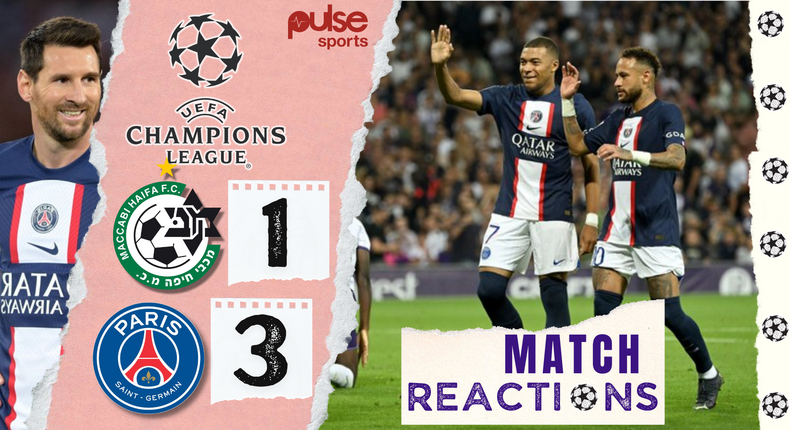 Social media reactions as PSG come back to defeat Maccabi Haifa in UCL