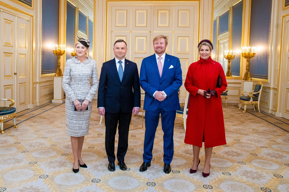 Andrzej Duda i Agata Kornhauser-Duda z wizytą w Holandii