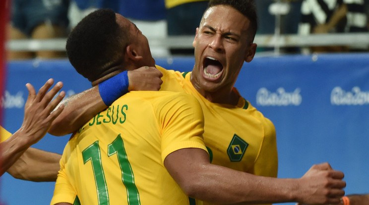 Brazília könnyedén verte a dánokat / Fotó: AFP