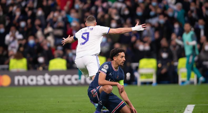 Karim benzema est le héros du match face au PSG, mercredi, en ligue des champions.