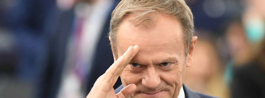 Donald Tusk, szef Rady Europejskiej. Strasburg, 27 marca 2019 r.