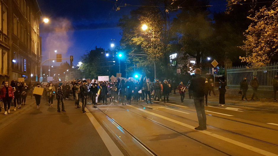 Młodzi ludzie protestowali na ulicach Gorzowa