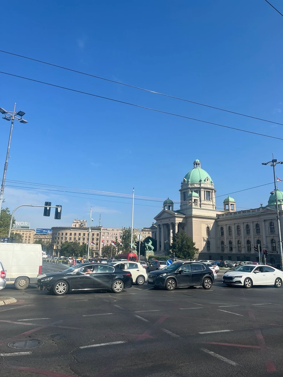 Gužve u centru Beograda