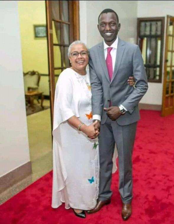 Nick Ruto with First Lady Margaret Kenyatta during a past event (twitter) 