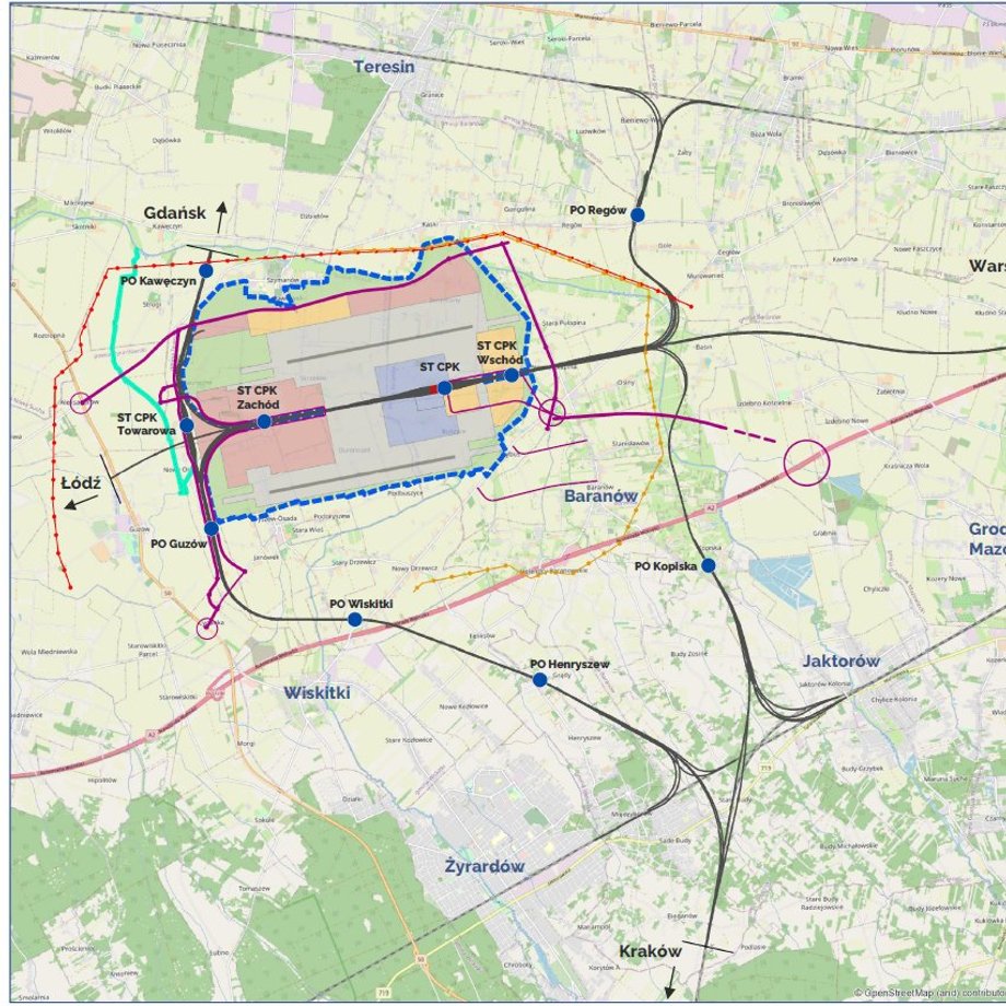 Mapa lokalizacji CPK