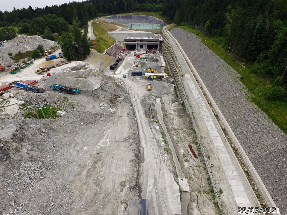 Budowa tunelu zakopianki stan na sierpień 2021 r. 