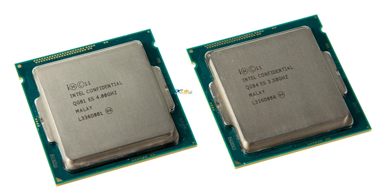 po lewej Core i7-4790K (Devil's Canyon), a po prawej Core i7-4770K