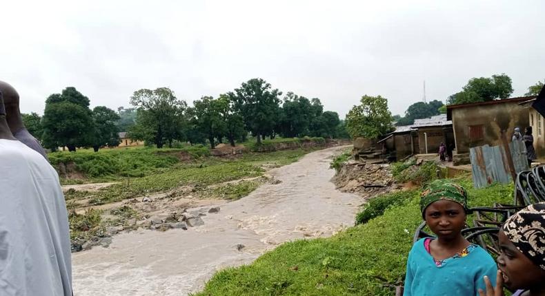 Damaged waterways in Saturday’s flood in Minna (NAN)