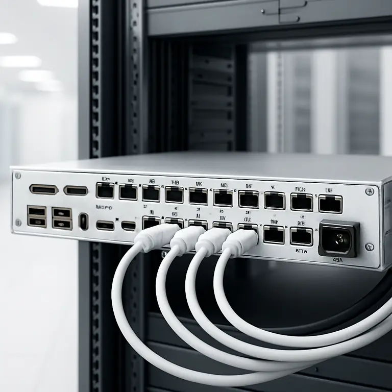 KVM Switch Rückansicht