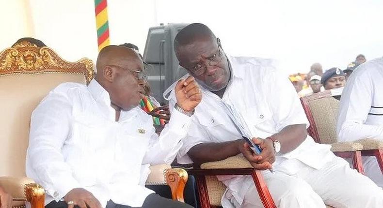 Nana Addo with TUC boss