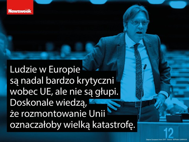 Guy Verhofstadt, Newsweek Polska