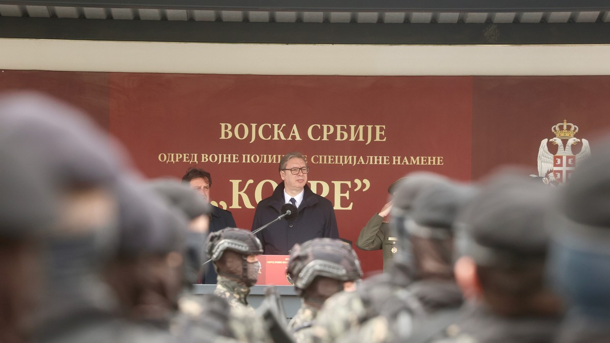 Aleksandar Vučić prisustvuje obeležavanju Dana jedinice Kobre