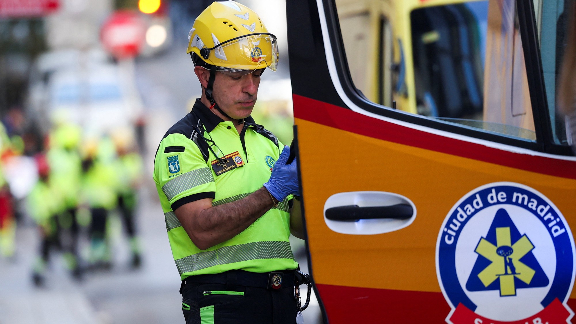 Španielske záchranné zložky.