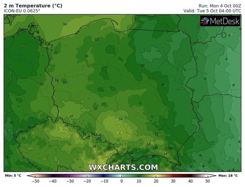 Poranek zapowiada się dość ciepło