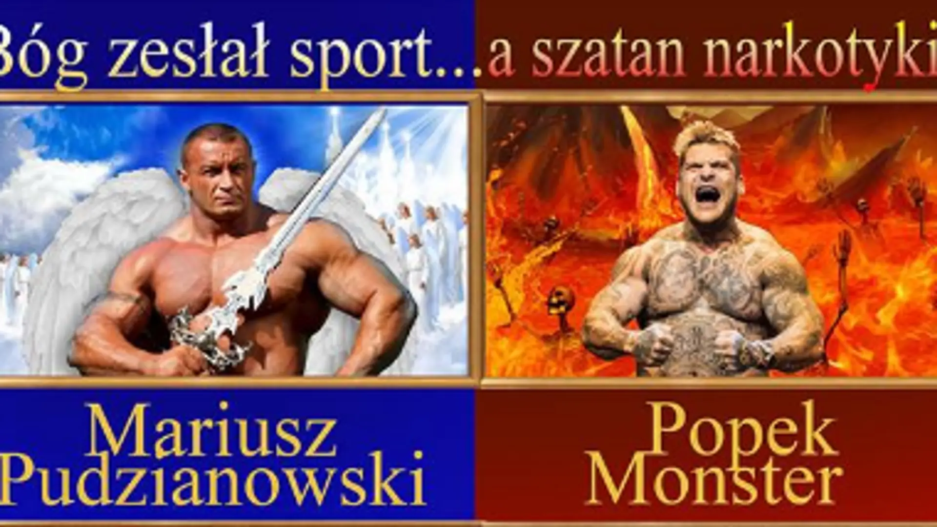 Popek vs Pudzian na grafice "Trwam24". O co w niej chodzi?