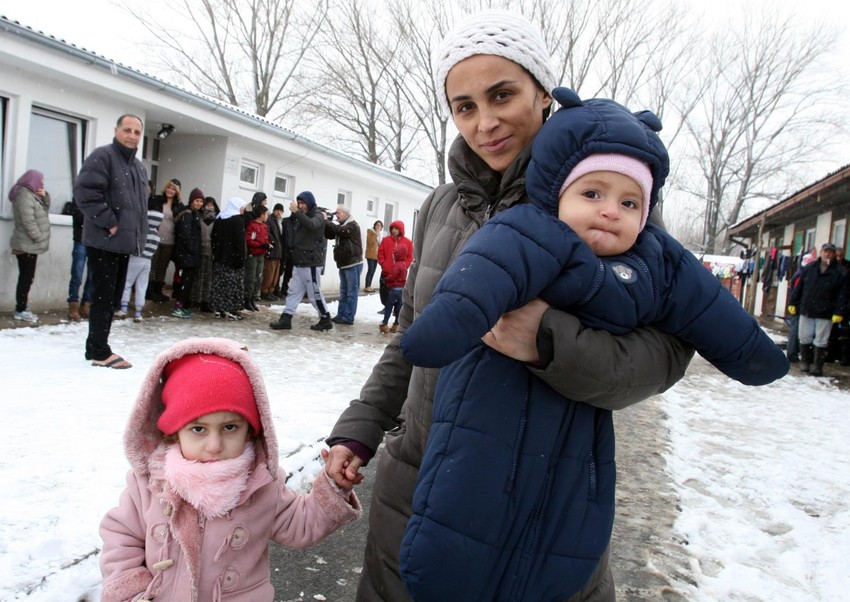 Migranti u prihvatnom centru u Krnjači
