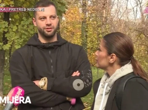 Mina Kostić i Nikola (Foto: Screenshot TV Pink)