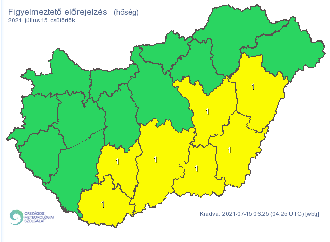 Délkeleti és déli megyékben alakulhat ki hőség /Fotó: met.hu