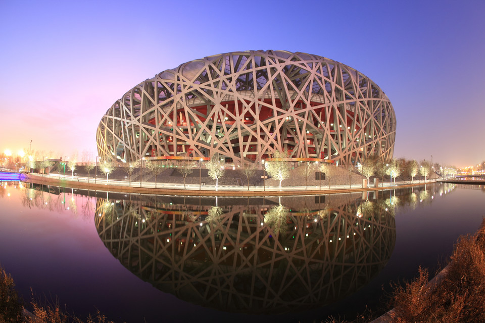 Stadion Narodowy "Ptasie Gniazdo" w Pekinie (Chiny)