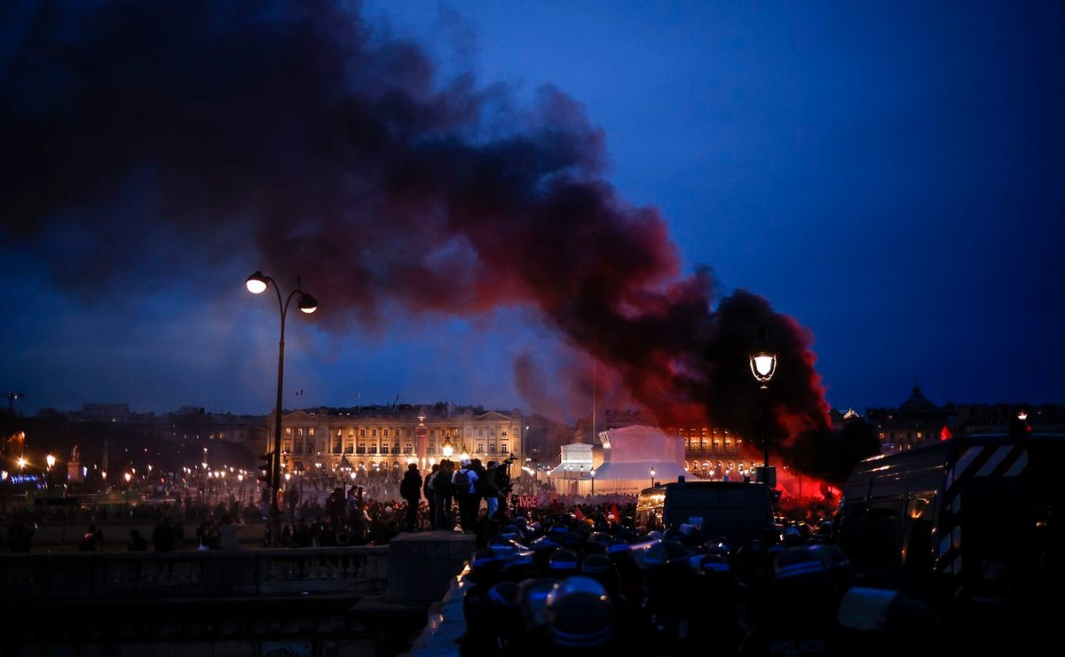 Protest w Paryżu