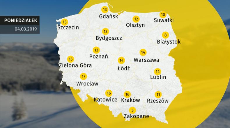 Pogoda Dla Polski 4 Marca Prognoza Pogody