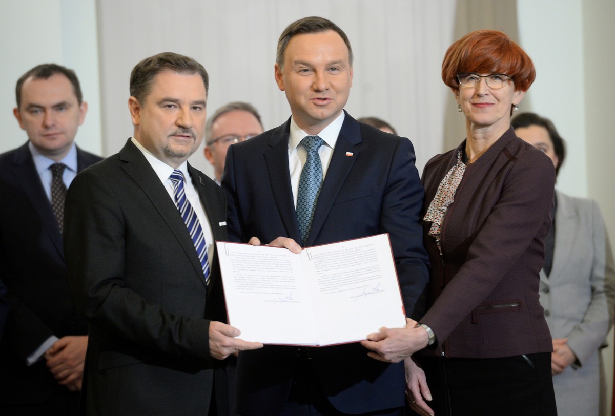 Andrzej Duda, Elżbieta Rafalska oraz Piotr Duda