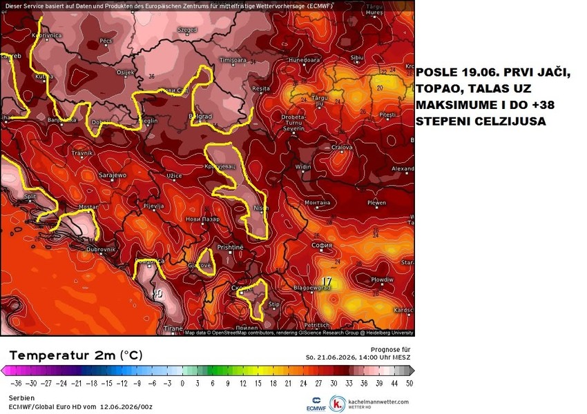 Prognoza vremena - mape