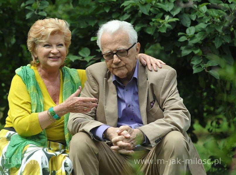 Andrzej Łapicki i Antonina Girycz w "M jak miłość"