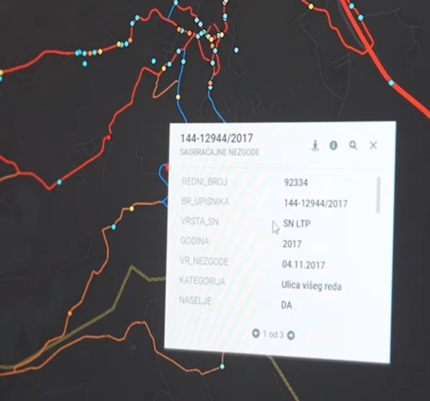 Mapa "crnih tačaka" u Beogradu