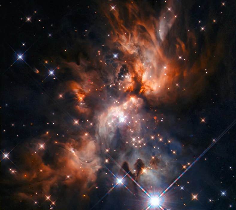 Mgławica AFGL 5180 w gwiazdozbiorze Bliźniąt