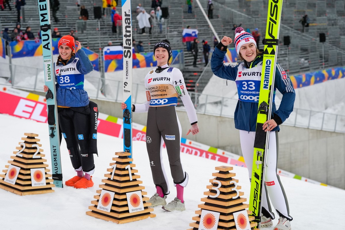Selina Freitag, Nika Prevc i Anna Odine Strom zdobyły medale mistrzostw świata