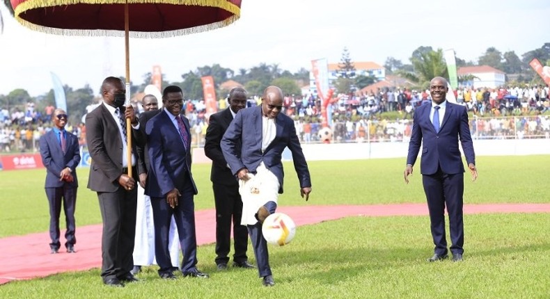 Kabaka Ronald Muwenda Mutebi openned the Buganda Masaza Cup finals on Saturday