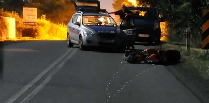 Motocyklista uderzył w ciężarówkę. Nie żyje