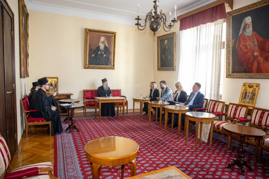 Patrijarh Porfirije i ministarka Tatjana Macura 