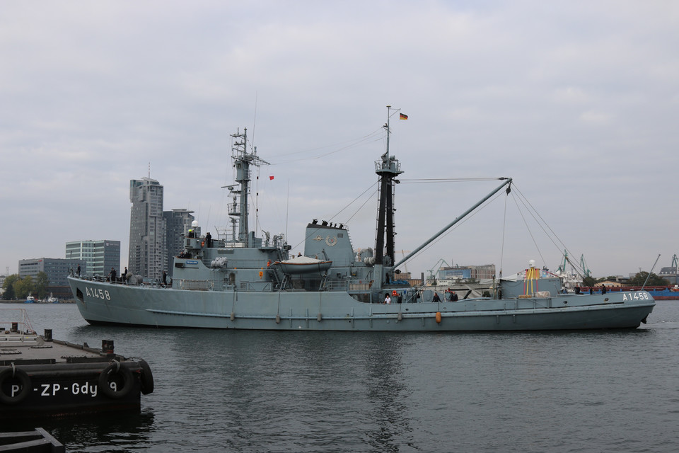 Niemieckie okręty wojenne w Gdyni