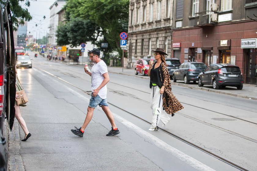 Edyta Górniak na lodach w Krakowie