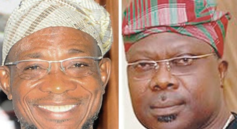 Osun State Governor Rauf Aregbesola and Senator Iyiola Omisore