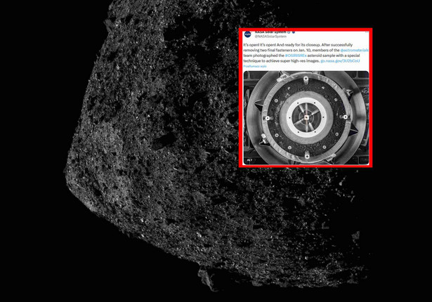 Naukowcy w końcu uzyskali dostęp do próbek pochodzących z asteroidy Bennu