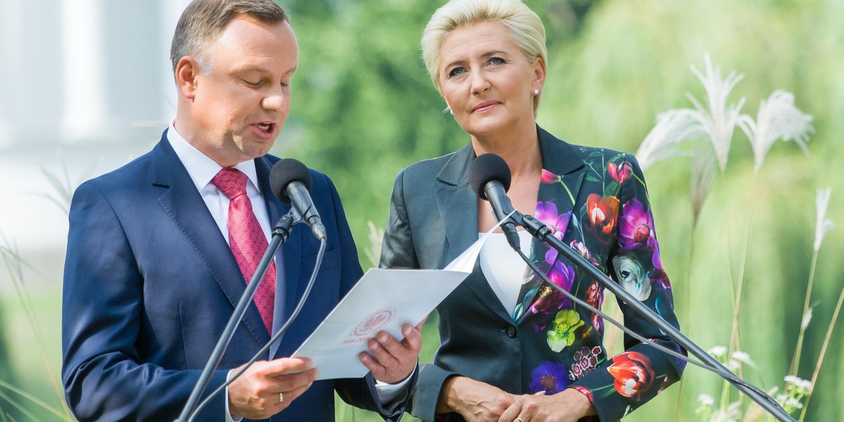 Andrzej Duda i Agata Kornhauser-Duda