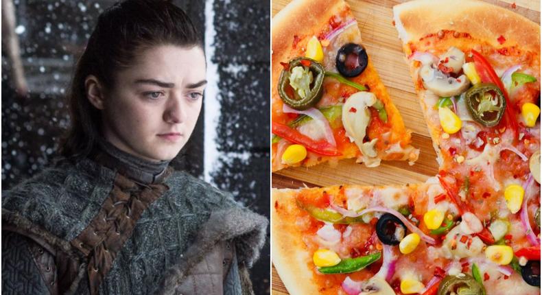 Arya stark pizza