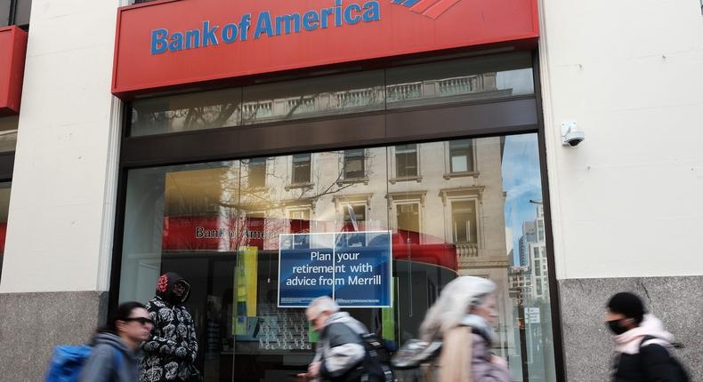 Bank of America recession outlook.Spencer Platt/Getty Images