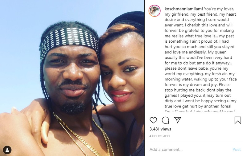 This latest development is coming a few weeks after Lami had taken to his Instagram page to pen down an apology letter to Jackye. [LindaIkeji]