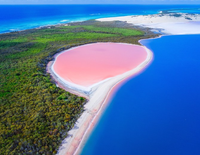 Jezero Hilijer nalazi se u Zapadnoj Australiji