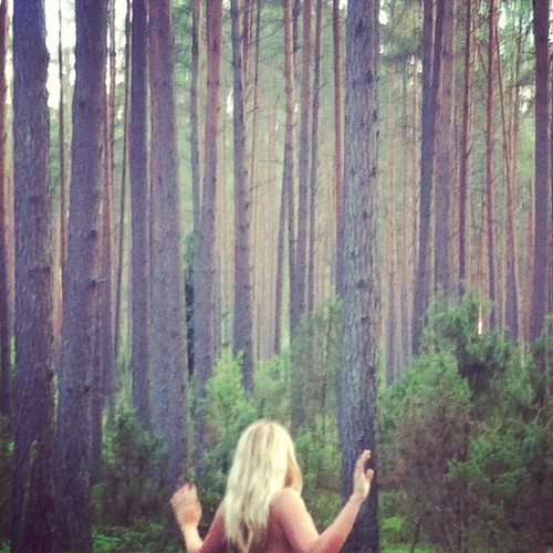 Maria Sadowska na planie klipu do piosenki 'Pole walki'